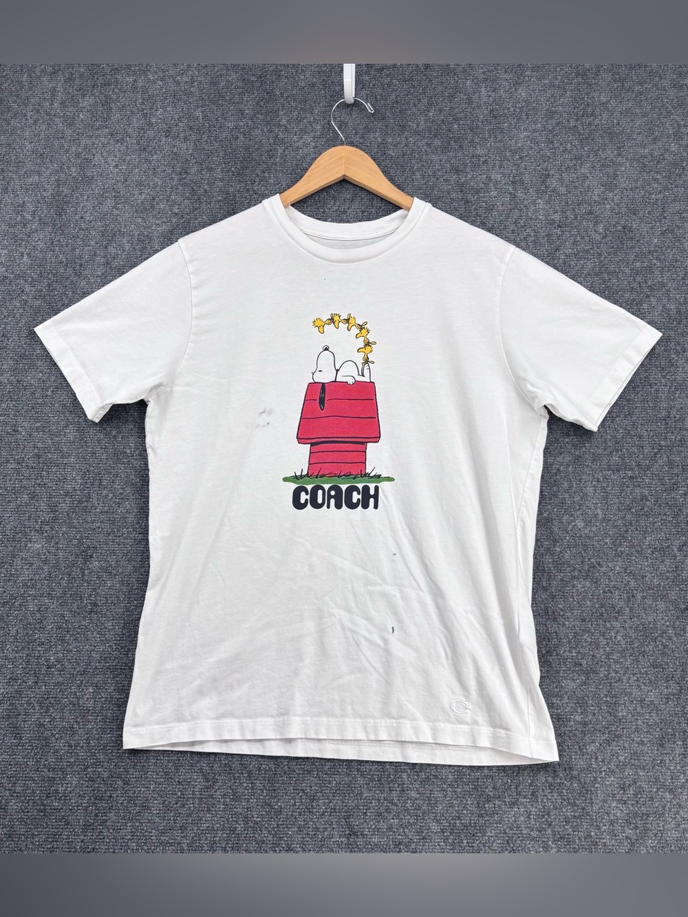 Coach X Peanuts Snoopy Crew Neck T Shirt Women’s M 100% Cotton